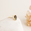Silver Ring with Labradorite Stone