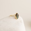 Silver Ring with Labradorite Stone