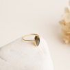 Silver Ring with Labradorite Stone