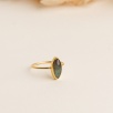 Silver Ring with Labradorite Stone