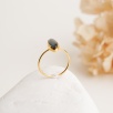 Silver Ring with Labradorite Stone