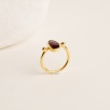Garnet Taşlı Gümüş Yüzük