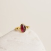 Garnet Taşlı Gümüş Yüzük