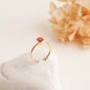 Silver Ring with Ruby Stone