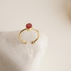 Silver Ring with Ruby Stone