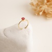 Silver Ring with Ruby Stone