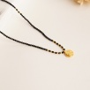 Silver Necklace with Onyx Stone