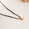 Silver Necklace with Onyx Stone