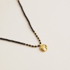 Silver Necklace with Onyx Stone