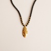 Silver Necklace with Onyx Stone
