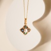 Silver Necklace with Pearls and Mother of Pearl