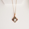 Silver Necklace with Pearls and Mother of Pearl