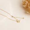 Silver Necklace with Mother of Pearl and Zircon Stone