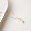 Silver Necklace Leaf Design