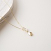 Silver Necklace Leaf Design
