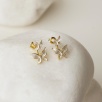 Silver Earrings with Butterfly Design