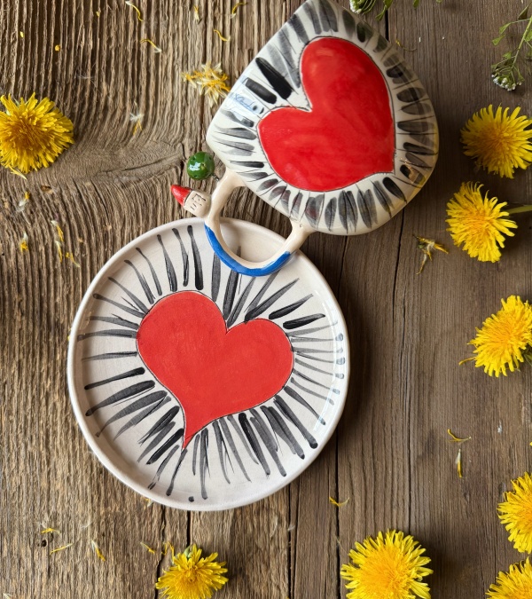 Kalp Tasarım Kahve Mug Set