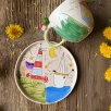 Ev ve Deniz Temalı Kahve Mug Set