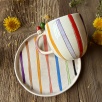 Çizgili Kahve Mug Set
