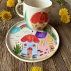 Renkli Evler Tasarım Kahve Mug Set
