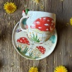 Mantar Tasarım Kahve Mug Set