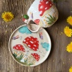 Mantar Tasarım Kahve Mug Set