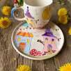 Renkli Evler Kahve Mug Set