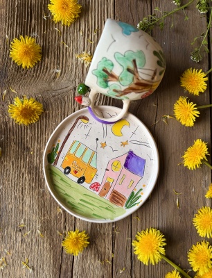 Ankara Tasarım Seramik Kahve Mug Set