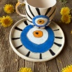 Coffee Mug Set with Evil Eye Design
