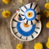 Coffee Mug Set with Evil Eye Design