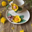 Sarı Çiçekler Kahve Mug Set