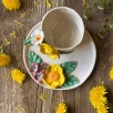 Sarı Çiçekler Kahve Mug Set