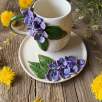 Mor Çiçekler Kahve Mug Set