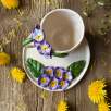 Küçük Çiçekli Kahve Mug Set