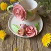 Pembe Gül Kahve Mug Set
