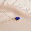 Lapis Lazuli Taşlı 14K Taşlı Kolye