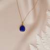 Lapis Lazuli Taşlı 14K Taşlı Kolye