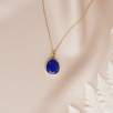 Lapis Lazuli Taşlı 14K Taşlı Kolye