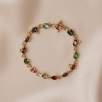 14K Gold Bracelet with Tourmaline Stone