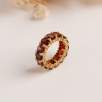 Silver Ring with Garnet Stones