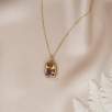 14K Gold Necklace with Ametrine Stone