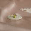 14K Gold Ring with Peridot and Pearl