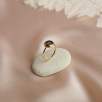 14K Gold Ring with Indigo Evil Eye