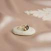 14K Gold Ring with Indigo Evil Eye