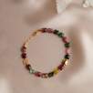 14K Gold Bracelet with Tourmaline Stone