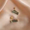 14K Gold Earrings with Sky Blue Topaz