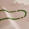 14K Gold Necklace with Chrome Diopside