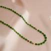 14K Gold Necklace with Chrome Diopside
