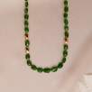 14K Gold Necklace with Chrome Diopside