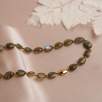 14K Gold Necklace with Labradorite Stone